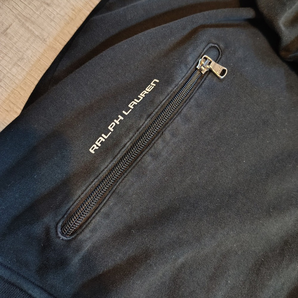 Polo Ralph Lauren Performance Mens XXL Black Red Track Jacket Full Zip Pony Logo - Picture 7 of 9